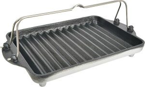 【27日10時までポイントアップ】 ベルモント belmont アウトドア グリルプレート黒舟 L ステンレス取っ手 グリルプレート キャンプ 調理 器具 道具 グリル BBQ バーベキュー BM141