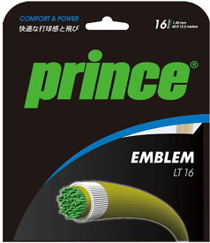【24日20時からポイントアップ！25日限定MAX1万円OFFクーポン】 Prince プリンス テニス エンブレム LT 16 5ヶセット 7JJ017 046