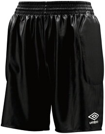 【20日は15万円以上ご購入で1万円OFFクーポン＆Pアップ】 UMBRO アンブロ サッカー GKパンツ 脇パッド付 メンズ ハーフパンツ ショートパンツ ボトムス 吸汗速乾 トレーニング フットボール ゴールキーパー 部活 練習 試合 新入部員 男性 UAS6700GP BLK