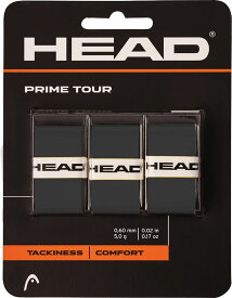 【ポイントアップ実施中】 HEAD ヘッド テニス グリップテープ オーバーグリップ プライムツアー シングルパック 3本入り PRIME TOUR 3P OVERGRIP 285621 BK