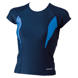 【30日はポイント10倍】 フットマーク FOOTMARK スイミング すまいるスイムラインセパレーツ上 レディース 女子 スクール水着 水着 水泳 シンプル セパレート 着替え簡単 パッド入り プール 学