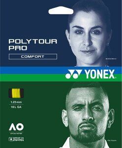 �y18���̓|�C���g13�{�z ���l�b�N�X YONEX �e�j�X �|���c�A�[ �v�� 125 POLY TOUR PRO �d�� �K�b�g �X�g�����O �_�炩�߂̑ŋ��� �|���G�X�e�� ���m�t�B�������g �\�t�g�t�B�[�����O ���� ���� PTGP125