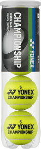 【24日20時から最大3万円OFFクーポン&P10倍】 ヨネックス YONEX テニス チャンピオンシップ 4個入ペット缶 PET缶 テニスボール 硬式テニス ITF公認 国際テニス連盟公認球 高耐久性 試合 大会 部活