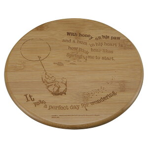 【27日10時までポイントアップ】 CAPTAIN STAG キャプテンスタッグ アウトドア ディズニー 竹製鍋敷き くまのプーさん・ふうせん MA1609