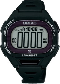 【5日までポイント15倍】 セイコー SEIKO ス-パーランナーズS690 ブラック 薄型 ストップウォッチ ソーラー充電 日常生活用強化防水 LEDライト機能 カレンダー タイマー アラーム SBEF055