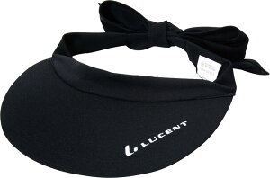 【30日はポイント10倍】 ルーセント LUCENT テニス Ladies サンバイザー ブラック 黒 女性 帽子 日除け 日焼け防止 熱中症対策 リボン ソフトテニス 軟式テニス 硬式テニス 部活動 クラブ活動 サ