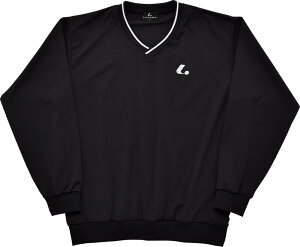 【30日はポイント10倍】 ルーセント LUCENT テニス Uni ウィンドプラストレーナー ブラック 黒色 長袖 ロングスリーブ トップス メンズ レディース 男性用 女性用 ロンT ウェア 防寒 練習 試合 XLT