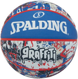 【18日はポイントアップ！】 SPALDING スポルディング バスケット グラフィティ ブルー×レッド 7号球 84377Z