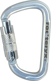 【15日はポイント10倍】 ロックテリクス rocteryx アウトドア 登山 クライミング カラビナ スチールD・クイックロック RTF249LK2T SLV