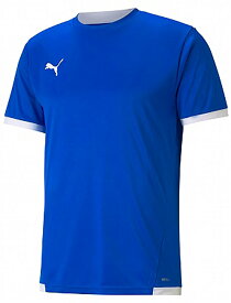 【4日20時からポイント15倍】 プーマ PUMA サッカー TEAMLIGA ゲームシャツ メンズ 練習着 プラクティスシャツ トレーニング 部活 クラブ 丸首 半袖 ランニング スポーツウェア ドライセル ロゴ 705150 02
