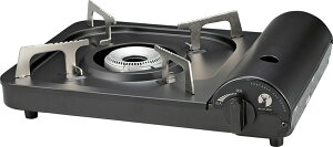 【30日はポイント10倍】 キャプテンスタッグ CAPTAIN STAG アウトドア ポータブル カセットコンロ ブラック UF0028