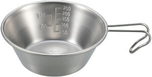 【27日10時までポイントアップ】 キャプテンスタッグ CAPTAIN STAG アウトドア 食器 コップ ステンレス シェラカップ320ml 螺旋仕上 UH-48 シェラカップ カップ 計量 計量カップ 料理 調理 キャンプ