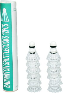 【30日はポイント10倍】 アカバネ AKABANE バドミントン シャトルコック 白 B-2546W バドミントン バトミントン 羽根 羽 ハネ 部活 体育 運動会 学校 幼稚園 耐久性 ナイロン 練習用 コルクヘッド B