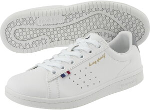 【30日はポイント10倍】 ルコックスポルティフ le coq sportif ラ ローラン SL 合成皮革 LA ROLAND ホワイト/グレー スニーカー 靴 シューズ メンズ レディース ローカットスニーカー 消臭 軽量 ウォ