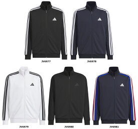 【14日10時からポイントアップ】 アディダス adidas スリーストライプス レギュラーフィット ダブルニット トラックジャケット メンズ 男性 上着 ジャージ ドライ レギュラーフィット フルジップ 吸湿性 速乾性 JZR00