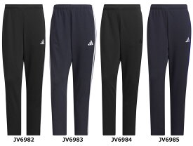 【11日2時までポイント15倍】 アディダス adidas スリーストライプス レギュラーフィット ダブルニット オープンヘム トラックパンツ メンズ 男性 ボトムス ズボン ソフト 快適 レギュラーフィット 吸湿性 JZR01