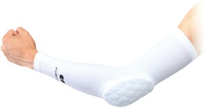 �y15���̓|�C���g15�{�z PADDED ELBOW SLEEVE �z���C�g S 75711