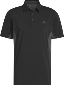 【24日20時から最大3万円OFFクーポン&P10倍】 アディダス adidas ゴルフ ファブリックミックス バックメッシュ 半袖シャツ ゴルフ ウエア ハーフスリーブ トップス ストレッチ 異素材 通気性 メ