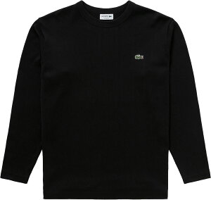 【30日はポイント10倍】 ラコステ LACOSTE ヘビーウェイト シングルジャージ 長袖Tシャツ ロングスリーブ ロンT トップス メンズ 男性用 大人 カットソー クルーネック ポケット シンプル ロゴ