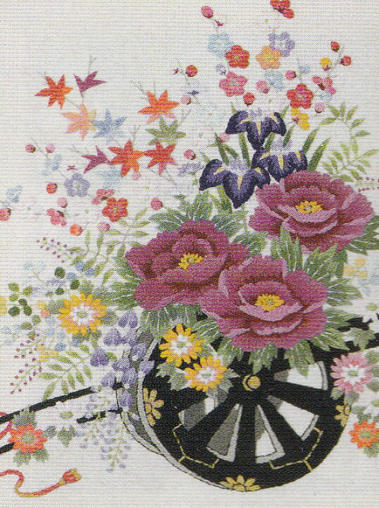 楽天市場】東京文化刺繍キット No124花車（3号） : ビワミンと文化 