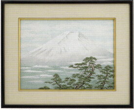 東京文化刺繍キット No165　銀雲白富士（3号）