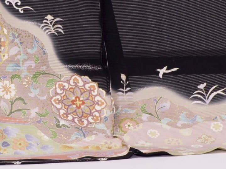 楽天市場】正絹≪皇室献上絹 五泉小出謹製先練駒絽生地使用 京友禅染 