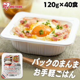 パックご飯 米 120g×40食パック アイリスオーヤマ 送料無料 国産米 レトルトご飯 パックごはんレトルトごはん 備蓄用 防災 常温保存可 保存食 非常食 一人暮らし 仕送り 低温製法米のおいしいごはん アイリスフーズ