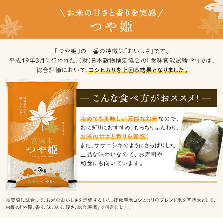 楽天市場】【令和7年産】米 30kg (5kg×6袋) 令和7年産 宮城県産 つや姫 