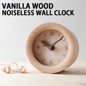 BANANAH[ v uv ㎞v ؍G Vanilla WOOD Noiseless Desktop Clock ی^ É mCYX ؐ IV ؍CeA