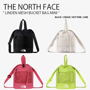 THE NORTH FACE �m�[�X�t�F�C�X �V�����_�[�o�b�O LINDEN MESH BUCKET BAG MINI �����f�� ���b�V�� �o�P�b�g �o�b�O �~�j �В��o�b�O ���S WHITELABEL �u���b�N �A�C�{���[ �s���N �O���[�� �����Y ���f�B�[