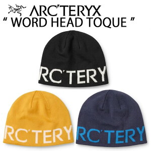 ARC'TERYX �A�[�N�e���N�X �j�b�g�X �r�[�j�[ �V���O�����b�` Word Head Toque �w�b�h�g�[�N �V���O���r�[�j�[ ���o�[�V�u�� �E�[�� �u���b�N �u���[ �I�����W X000007590 AEQFU07590