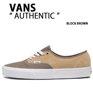 VANS oY Xj[J[ AUTHENTIC CANVAS SUEDE BLOCK BROWN VN0A2Z3ZBRO I[ZeBbN LoXXEF[h ubNuE Y fB[X jp p