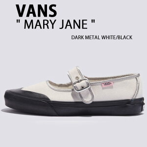 VANS oY Xj[J[ MARY JANE DARK METAL WHITE BLACK VN000CRRYB2 [WF[ _[N^zCg ubN V[Y fB[X oGV[Y Xb| Xgbv p