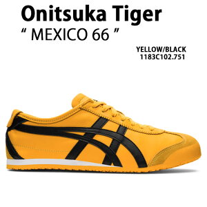 Onitsuka Tiger IjcJ^CK[ Xj[J[ MEXICO 66 YELLOW BLACK 1183C102.751 LVR66 CG[ ubN V[Y [Jbg XG[h Y fB[X jp p