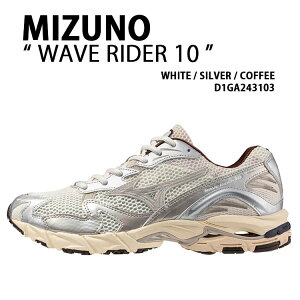 Mizuno ~Ym Xj[J[ WAVE RIDER 10 D1GA243103 V[Y EF[uC_[10 WHITE SILVER COFFEE jOV[Y zCg Vo[ R[q[ Y fB[X