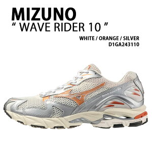 Mizuno ~Ym Xj[J[ WAVE RIDER 10 D1GA243110 V[Y EF[uC_[10 WHITE ORANGE SILVER jOV[Y zCg IW Vo[ Y fB[X