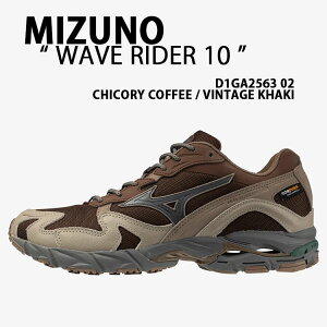 Mizuno �~�Y�m �X�j�[�J�[ WAVE RIDER 10 �V���[�Y �E�F�[�u���C�_�[10 �����j���O�V���[�Y �W���M���O�X�j�[�J�[ BROWN �u���E�� �����Y ���f�B�[�X D1GA256302