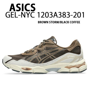 asics �A�V�b�N�X �X�j�[�J�[ GEL-NYC 1203A383-201 BROWN STORM BLACK COFFEE �V���[�Y �Q�� �����j���O�V���[�Y ���b�V�� ���g���f�U�C�� �u���E�� �u���b�N �����Y ���f�B�[�X