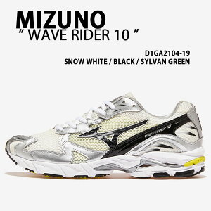 Mizuno �~�Y�m �X�j�[�J�[ WAVE RIDER 10 �V���[�Y �E�F�[�u���C�_�[10 �����j���O�V���[�Y �W���M���O�X�j�[�J�[ WHITE �z���C�g BLACK �u���b�N SILVER �V���o�[ �����Y ���f�B�[�X D1GA2104-19