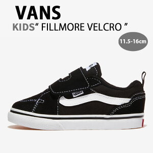 VANS �o���Y �L�b�Y �X�j�[�J�[ FILLMORE VELCRO SUEDE CANVAS BLACK WHITE VN000EH9BZW �t�B�����A �x���N�� �X�G�[�h �L�����o�X �u���b�N �z���C�g �L�b�Y�p �q���p �ׁ[�r�[�p