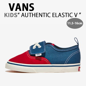 VANS �o���Y �L�b�Y �X�j�[�J�[ AUTHENTIC ELASTIC V PRIMARY RACING RED VN000V72IZQ �I�[�Z���e�B�b�N �G���X�e�B�b�N V �v���C�}���[ ���[�V���O ���b�h �L�b�Y�p �q���p �׃r�[�p