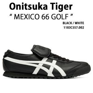 Onitsuka Tiger �I�j�c�J�^�C�K�[ �S���t�X�j�[�J�[ MEXICO 66 GOLF �V���[�Y ���L�V�R66 �S���t �X�p�C�N���X BLACK WHITE �����Y ���f�B�[�X 1183C557.002