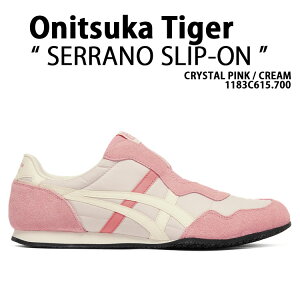 Onitsuka Tiger �I�j�c�J�^�C�K�[ �X�j�[�J�[ SERRANO SLIP-ON 1183C615.700 CRYSTAL PINK CREAM �V���[�Y �Z���[�m �X���b�|�� �N���X�^�� �s���N �N���[�� ����X�j�[�J�[ �y�� �����Y ���f�B�[�X �j���p ����