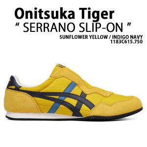 Onitsuka Tiger �I�j�c�J�^�C�K�[ �X�j�[�J�[ SERRANO SLIP-ON 1183C615.750 SUNFLOWER YELLOW INDIGO NAVY �V���[�Y �Z���[�m �X���b�|�� �T���t�����[ �C�G���[ �C���f�B�S �l�C�r�[ ����X�j�[�J�[ �y�� �����Y 