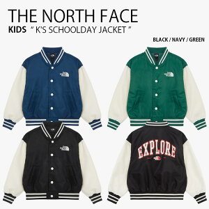THE NORTH FACE m[XtFCX LbY {o[WPbg K'S SCHOOLDAY JACKET XN[fB WPbg MA-1 m[J[WPbg S Xg[g JWA ubN lCr[ O[ j̎q 