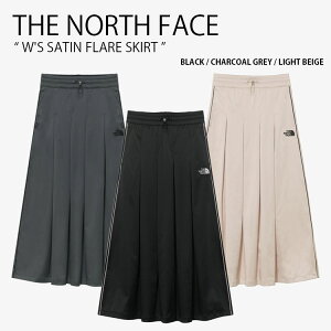 THE NORTH FACE �m�[�X�t�F�C�X ���f�B�[�X �����O�X�J�[�g W'S SATIN FLARE SKIRT �E�B�����Y �X�e�C�� �t���A �X�J�[�g �v���[�c�X�J�[�g ���S �J�W���A�� �X�g���[�g WHITELABEL �u���b�N �O���[ �x�[�W