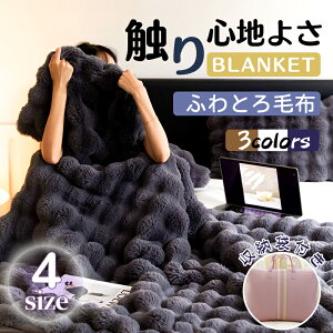 \レビュー特典★枕カバー/【収納袋付き】ふわとろ毛布 もこもこ毛布 毛布 ブランケット ふわふわ 掛け毛布 シングル ダブル セミダブル ハーフ ふわもこ ひざ掛け 洗濯可能 おしゃれ 暖