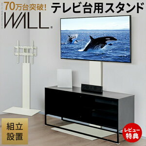 �y���ؓ��T2�t���z�g���ݒu�t�� WALL�C���e���A�e���r�X�^���h �e���r��p�X�^���h 32�`60v�Ή� �Ǌ񂹃e���r�� TV�X�^���h �w�ʎ��[ �R�[�h���[ �z���C�g �� �k�x7�ϐk�����ς� EQUALS �C�R�[