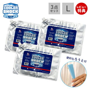テレビで紹介! 【当店限定特典付き】COOLER SHOCK クーラーショック 保冷剤 L 3個セット ソフト 強力 保冷パック ジェル 薄型 氷点下 高機能 医療技術 長時間 長持ち アウトドア キャンプ 災害 柔