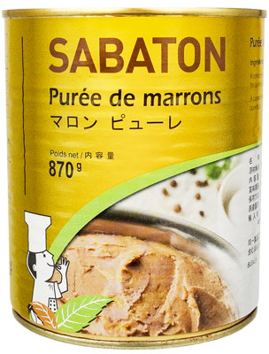 フランス伝統マロンの老舗 サバトン マロンピューレ 870g 受注生産品 モデル着用 注目アイテム